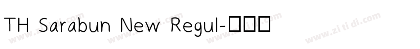 TH Sarabun New Regul字体转换